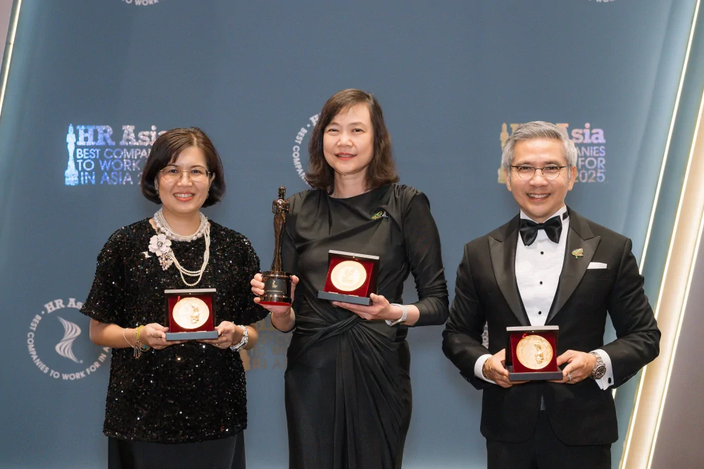 บางจากฯ คว้า 4 รางวัลแห่งความภาคภูมิใจ จากเวที HR ASIA ครอง HR Asia Best Companies to Work for in Asia 2025 ต่อเนื่อง 4 ปีซ้อน ตอกย้ำความเป็นเลิศในการพัฒนาและดูแลบุคลากร
